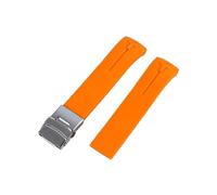 QNGMKBKTDZ Correa de reloj de silicona de 20 mm 21 mm for Tissot Fit for T-Touch T013 T81 T091 T33 T047 Correa de extremo curvo Pulsera de goma Naranja Negro Azul Rojo(A8,21mm)