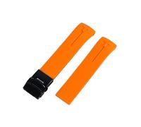QNGMKBKTDZ Correa de reloj de silicona de 20 mm 21 mm for Tissot Fit for T-Touch T013 T81 T091 T33 T047 Correa de extremo curvo Pulsera de goma Naranja Negro Azul Rojo(A9,21mm)