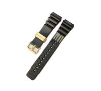 QNGMKBKTDZ Correa De Reloj De Silicona De 20mm, 22mm Y 24mm Apta For Seiko SKX007, Pulsera Deportiva De Repuesto For Hombre(Gold ring,22mm)