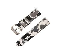 QNGMKBKTDZ Correa de silicona apta for Panerai, correa de camuflaje de 20mm, 22mm, 24mm y 26mm, correa de goma for reloj deportivo compatible con pulsera Samsung Watch 3/4(White silver,22mm)