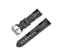 QNGMKBKTDZ Correa de silicona apta for Panerai, correa de camuflaje de 20mm, 22mm, 24mm y 26mm, correa de goma for reloj deportivo compatible con pulsera Samsung Watch 3/4(Grey silver,24mm)