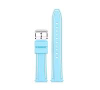 QNGMKBKTDZ Correa Deportiva De Silicona For Omega X Swatch Fit For Moonswatch Banda De Reloj De Liberación Rápida Hombres Mujeres Pulsera De Reemplazo De Goma De Doble Color 20 Mm(Blue white silver)