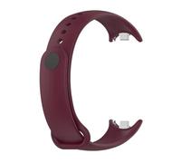 QNGMKBKTDZ Correa Fit For Mi Band 8 Pulsera Fit For Xiaomi Fit For Mi Band 8 Correa Metal-plug Silicone SmartWatch Pulsera Fit For Mi Band 8 Pulsera(11 reddish brown)