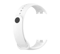 QNGMKBKTDZ Correa Fit For Mi Band 8 Pulsera Fit For Xiaomi Fit For Mi Band 8 Correa Metal-plug Silicone SmartWatch Pulsera Fit For Mi Band 8 Pulsera(02 white)