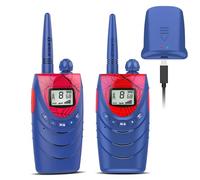 QNIGLO Spiderman Walkie Talkie Niños Recargable, Juguetes de 3 a 12 Año | Radio de 2 vías 8 Canales Largo Alcance Walky Talky para Camping Juegos de Cosplay,Chulo Regalo para Entusiasta de Spiderman