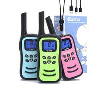 QNIGLO Walkie Talkies para niños Adultos 3 Piezas, Recargables Walky Talky