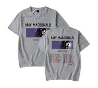 QNMGUN Amy Macdonald Is This What You've Been Waiting For Camisetas De Manga Corta, para Hombre Y Mujer Camisetas Casuales De Cuello Redondo Classic,Gris,S