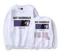 QNMGUN Amy Macdonald Is This What You've Been Waiting For Sudaderas con Estampado, Capucha para Hombre Y Mujer Regalo para Los Fanáticos De La Música,Blanca,L