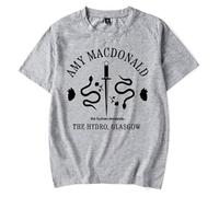 QNMGUN Amy Macdonald The Human Demands Camisetas De Manga Corta, para Hombre Y Mujer Camisetas Casuales De Cuello Redondo Classic,Gris,L