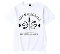 QNMGUN Amy Macdonald The Human Demands Camisetas De Manga Corta, para Hombre Y Mujer Camisetas Casuales De Cuello Redondo Classic,Blanca,4XL