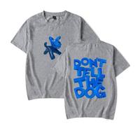 QNMGUN James Marriott Don't Tell The Dog Camisetas De Manga Corta, para Hombre Y Mujer Camisetas Casuales De Cuello Redondo Classic,Gris,XXL