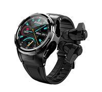 QNMM S201 Smart Watch TWS Auriculares 2 En 1 con Temperatura Corporal Frecuencia Cardíaca Presión Arterial Prueba de Oxígeno En Sangre Reloj Deportivo de Pulsera, Adecuado para Android/iOS