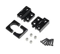 QOAKSDY Accesorios Coches RC para MN 1/12 para MN82 LC79 para MN78 Piezas Actualización RC Coche Control Remoto Eje Trasero Metal para Fijación Placa Resorte para Accesorios Asiento(Black)