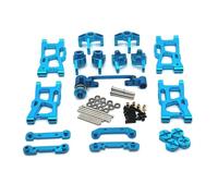 QOAKSDY Accesorios Coches RC para Wltoys 1/14 144001 144002 144010 1/12 124016 124017 124018 124019 124007 para RIaarIo XDKJ-001 XDKJ-006 AM-X12 RC Piezas De Mejora Accesorios Metal(Blue)