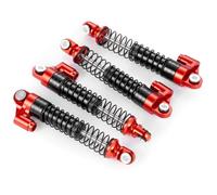 QOAKSDY Amortiguador de Choque RC para Defender para Piezas De Mejora TRX-4M 4 Uds. Amortiguadores Metal 62mm Aceite 1/18 RC Car(Red)