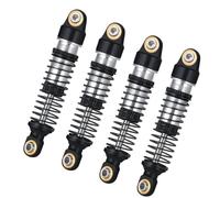 QOAKSDY Amortiguador de Choque RC para Defender para Traxxas para TRX4M 1/18 Coche Trepador De Control Remoto Accesorios Repuestos 4 Uds Amortiguador Metal(Black)