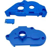 QOAKSDY Caja de Cambios RC para Arrma para Senton para Typhon para Granite 4X4 550 1/10 RC Truck Reemplazar Juego De Tapa Engranaje Montaje Motor Aleación Aluminio(Blue)