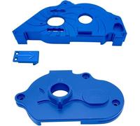 QOAKSDY Caja de Cambios RC para Arrma para Senton para Typhon para Granite 4X4 550 Juego De Cubierta Engranaje Montaje Motor Aluminio para Camión 1/10 RC Piezas Repuesto(Blue)