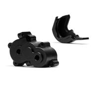 QOAKSDY Caja de Cambios RC para Traxxas para Mini para E-Revo 71054 71076 para Slash 70054 para Summit 72054 Carcasa de Caja Cambios Aluminio para Coche RC 1/16(Black)