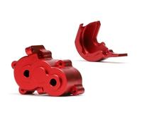 QOAKSDY Caja de Cambios RC para Traxxas para Mini para E-Revo 71054 71076 para Slash 70054 para Summit 72054 Carcasa de Caja Cambios Aluminio para Coche RC 1/16(Red)