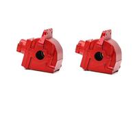 QOAKSDY Caja de Cambios RC para Wltoys 144001 1/14 RC Car Accesorios 2 Piezas Caja De Ondas Metal Cambios Cubierta Carcasa Diferencial(Red)