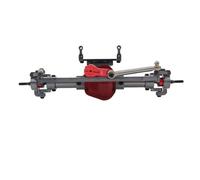 QOAKSDY Eje Completo Recto con para Axial para Eje SCX10 CNC Metal RC Trasero Delantero De Coche con Adaptador Servo Armfor 1/10 Trepador Control Remoto Piezas Mejora(Front Axial)
