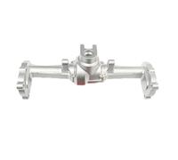 QOAKSDY Eje Completo Recto con para HOBBYPLUS CR18P Van 1/18 RC para Rock Car, Piezas De Actualización, Accesorios, Eje Delantero Y Trasero Aleación Aluminio(Silver,Rear)
