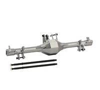 QOAKSDY Eje Completo Recto con para LOSI para Rey U4 1/10 RC Car Upgrade Parts Carcasa De Eje Trasero Recto Metal con 2 Ejes Traseros(Gray)