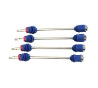 QOAKSDY Eje de transmisión RC para Traxxas para E-Revo para E-Maxx para T-Maxx para Revo 1/10 RC Car Upgrades Piezas Eje De Transmisión Delantero Y Trasero Acero CVD