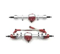 QOAKSDY Eje Delantero Trasero RC para MN MN82 LC79 MN78 1/12 RC Car Parts Metal Upgrade Conjuntos De Eje Delantero Y Trasero Accesorios(Silver,Rear Front Axle)