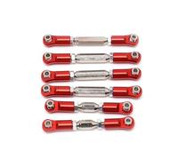 QOAKSDY Ejes de Transmisión para Arrma para Granite para SENTON para VORTEKS para Typhon para Big 1/10 RC Piezas De Actualización Coche Varillas Amarre Metal Conjunto Enlaces(Red)