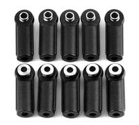 QOAKSDY Ejes de Transmisión para Axial para SCX10 D90 para Wraith TRX4 TRX6 1/10 Coche Trepador Control Remoto 10 Uds M4 Extremos De Varilla Bolas Enlace Plástico Junta Varillaje(D)