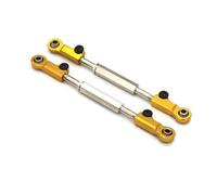 QOAKSDY Ejes de Transmisión para JLB para Racing para Cheetah 11101 21101 J3 para Speed EA1018 1/10 RC Piezas De Coche 2 Enlace Varilla Delantero Trasero Metal(Yellow)