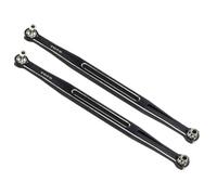 QOAKSDY Ejes de Transmisión para TRAXXAS 1/5 para X-MAXX para WideMaxx 8S para XRT 1/6 RC Piezas De Actualización Coche 2 Uds Enlaces Punta Metal Varilla Enlace 202,5mm(Black)