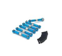 QOAKSDY Enlace del Chasis para HS 18301 18302 18311 18312 18321 18322 Piezas De Mejora para Coche RC 1/18, Varillaje Metálico Ajustable, Varillaje De Tracción(Blue)