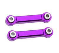 QOAKSDY Enlace del Chasis para MJX 14303 14302 14301 Hyper Go 1/14 RC Cars 2 Piezas De Repuesto Barra Dirección Aleación Aluminio Mejorada(Purple)