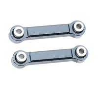 QOAKSDY Enlace del Chasis para MJX 14303 14302 14301 Hyper Go 1/14 RC Cars 2 Piezas De Repuesto Barra Dirección Aleación Aluminio Mejorada(Gray)