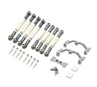 QOAKSDY Enlace del Chasis para MN D90 para MN-90 para MN99S Piezas para Coche RC 1/12: Barra De Tracción, Barra De Dirección, Base De Barra De Tracción, Juego De Soportes para Servo