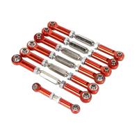 QOAKSDY Enlace del Chasis para Traxxas para Slash 4X4 2WD 1/10 RC Short Course Car Piezas De Actualización Varilla De Tracción De Metal Ajustable Enlace De Varilla De Enlace(Red)