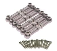 QOAKSDY Enlace del Chasis para Wltoys A959 A969 A979 K929 1/18 Escala RC Piezas De Coche Barra De Tracción De Aluminio Enlace Servo Delantero Y Trasero Enlace Servo Delantero Y Trasero(Gray)