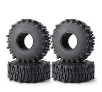 QOAKSDY Llanta Beadlock Rueda para Axial SCX10 III para Capra para Wraith TRX4 TRX6 D90 1.9 2. "Neumático De Goma Rock para Terrain Wheels Neumáticos para 1/10 RC Crawler Car(1.9in)