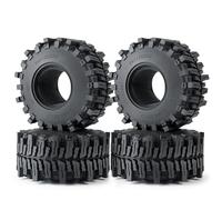 QOAKSDY Llanta Beadlock Rueda para Axial SCX10 III para Capra para Wraith TRX4 TRX6 D90 1.9 2. "Neumático De Goma Rock para Terrain Wheels Neumáticos para 1/10 RC Crawler Car(2.2in)