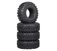 QOAKSDY Llanta Beadlock Rueda para Traxxas TRX4 TRX-6 para Axis SCX10 90046 1/10 RC Car 2, Pulgadas para Cubierta De Rueda Neumático Goma para Coche Escalada 115 * 45 Mm 4 Piezas