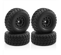 QOAKSDY Neumáticos Coche RC para ARRMA para Mojave para GROM 1/14 Piezas De Mejora para Coche RC Accesorios Repuesto WOWFU - 4 Llantas con Neumáticos(Black)