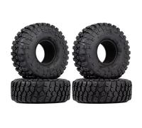 QOAKSDY Neumáticos Coche RC para TRX-4 para Axial SCX10 90046 1/10 RC Crawler Car Piezas 4 121 * 45MM Neumático De Goma Blanda Rueda 1,9" para Neumáticos Todoterreno
