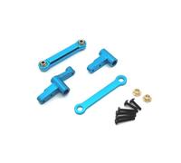 QOAKSDY Piezas para Coches RC para Mjx 14210 14209 1/14 Copa De Dirección Coche RC E Inferior para Kit Brazo Oscilante Soporte Torre Choque Columna Cuerpo Piezas Mejora Metal(Blue,Size 1)
