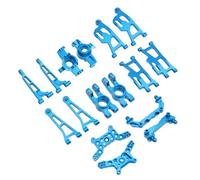 QOAKSDY Piezas para Coches RC para Mjx 14210 14209 1/14 Copa De Dirección Coche RC E Inferior para Kit Brazo Oscilante Soporte Torre Choque Columna Cuerpo Piezas Mejora Metal(Blue,Size 2)