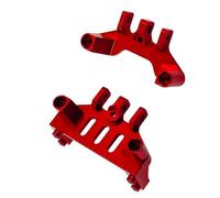 QOAKSDY Piezas para Coches RC para Mn128 para Model Mn86 G500 1/12 Coche Trepador Control Remoto Asientos Enlace Delantero Y Trasero Engranaje Dirección Fijos Accesorios Piezas Mejora Metal(Red)