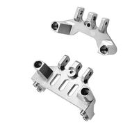 QOAKSDY Piezas para Coches RC para Mn128 para Model Mn86 G500 1/12 Coche Trepador Control Remoto Asientos Enlace Delantero Y Trasero Engranaje Dirección Fijos Accesorios Piezas Mejora Metal(Silver)