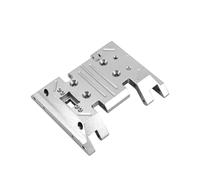 QOAKSDY Piezas para Coches RC para Mn128 para Model Mn86 G500 1/12 Coche Trepador De Control Remoto Caja Onda Media Placa Inferior Piezas Mejora Metal Accesorios(Silver)